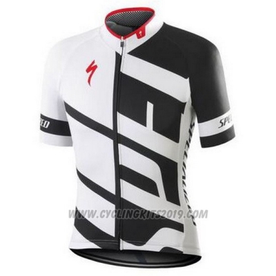 2016 Cycling Jersey Specialized White and Black (4) Short Sleeve and Bib Short